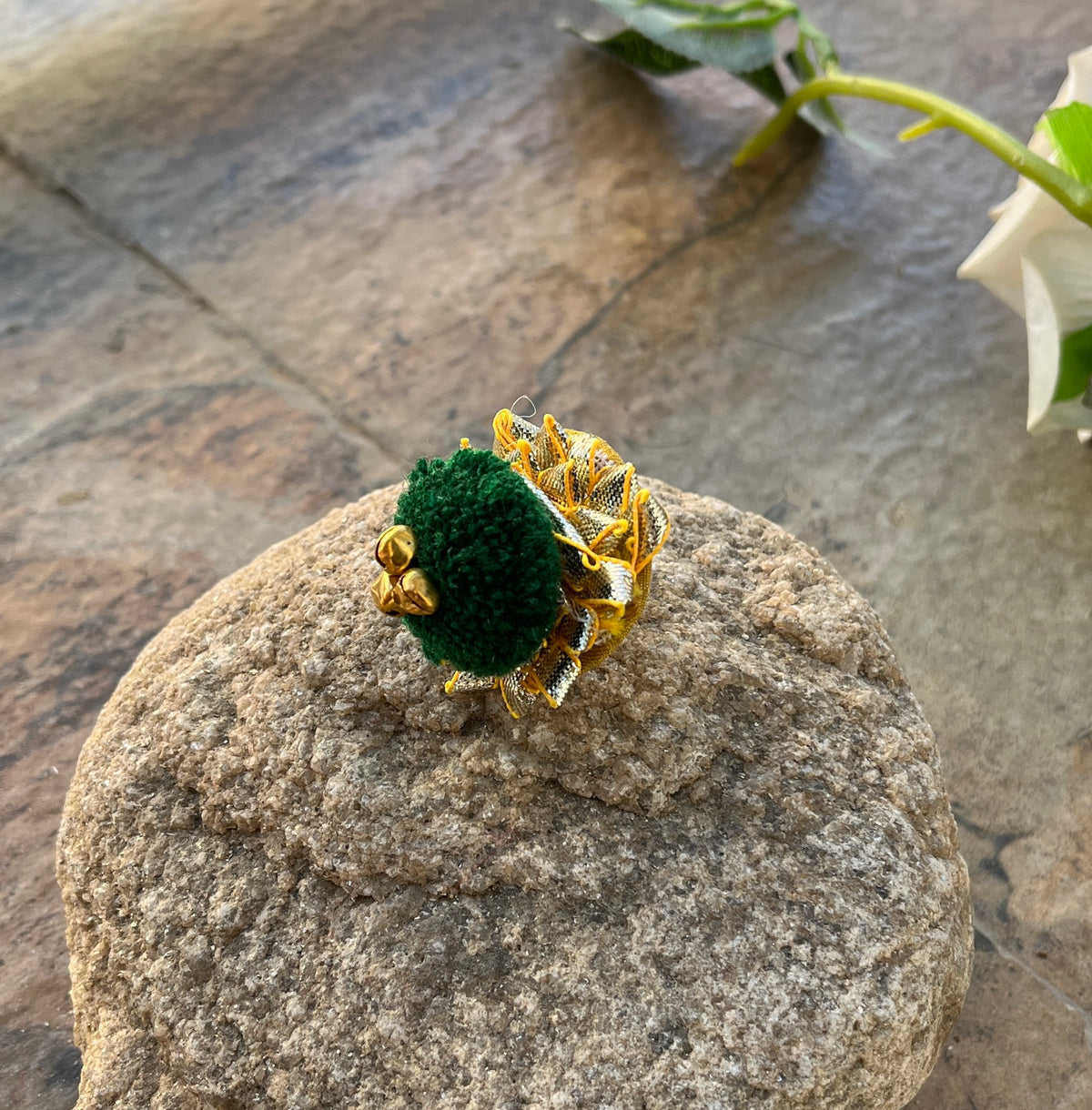 Green Gota Gulabo Ring