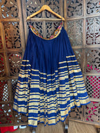 DARK BLUE LAMPI SKIRT RAAS'25 HANDMADEAHOLIC BY MISHKA