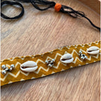 MUSTARD AJRAKH CHOKAR HANDMADEAHOLIC BY MISHKA