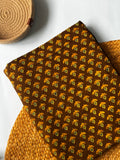 NATURAL AJRAKH HANDBLOCK COTTON FABRIC