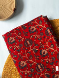 NATURAL AJRAKH HANDBLOCK COTTON FABRIC