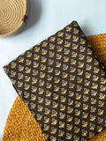 NATURAL AJRAKH HANDBLOCK COTTON FABRIC
