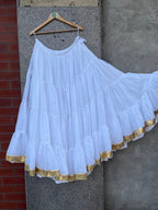 MULMUL COTTON WHITE SKIRT HANDMADEAHOLIC BY MISHKA