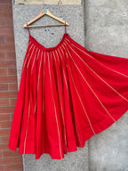 RED KALI LACE SKIRT HANDMADEAHOLIC BY MISHKA