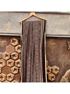 BLACK AJRAKH DUPATTA HANDMADEAHOLIC BY MISHKA