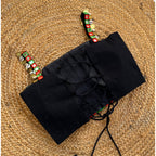 BLACK AFGHANI SPAGHETTI BLOUSE HANDMADEAHOLIC BY MISHKA