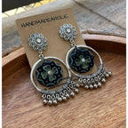 BLUE AJARAKH LONG JUMKHA HANDMADEAHOLIC BY MISHKA