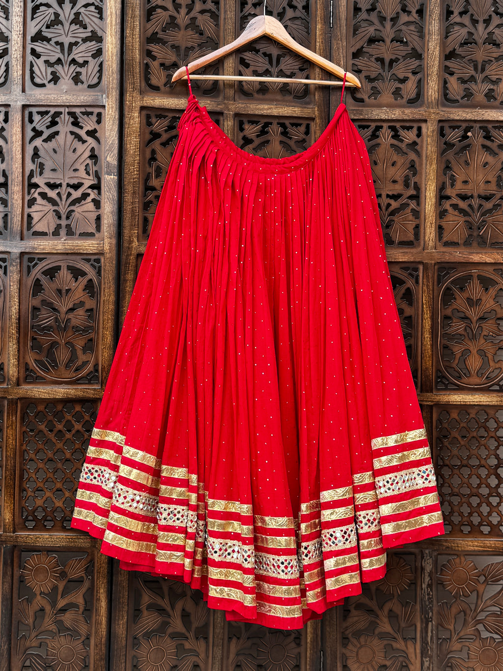 Red Badla Skirt Raas'26