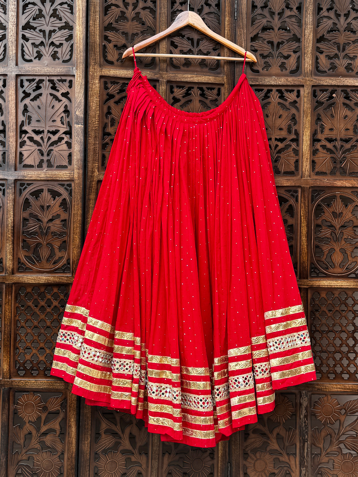 Red Badla Skirt Raas'26