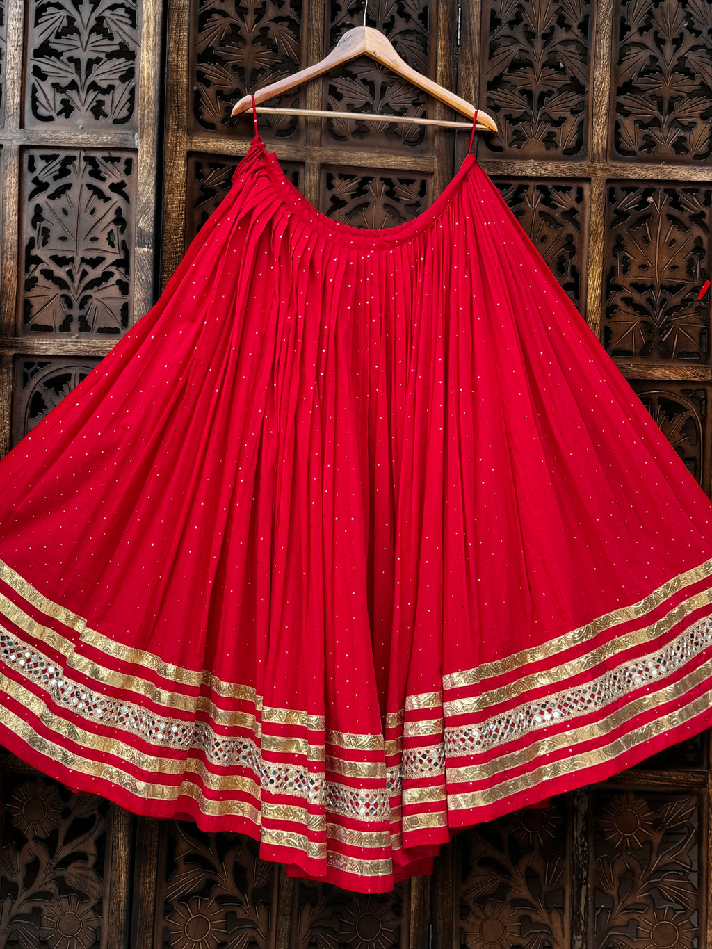 Red Badla Skirt Raas'26