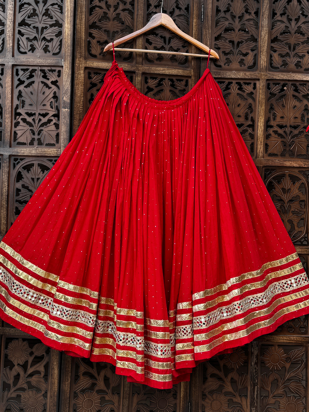 Red Badla Skirt Raas'26