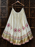 Navli Off White Skirt Raas'26
