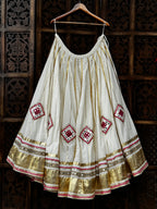 Navli Off White Skirt Raas'26