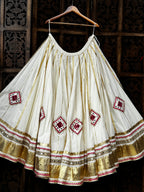 Navli Off White Skirt Raas'26