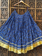 BLUE BANDHANI SKIRT'26
