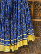 BLUE BANDHANI SKIRT'26