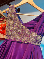 PURPLE LEHENGA CHOLI HANDMADEAHOLIC BY MISHKA