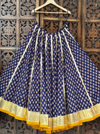 Blue Ajrakh Skirt Raas'26