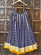 Blue Ajrakh Skirt Raas'26