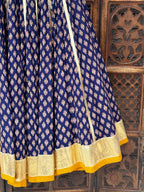 Blue Ajrakh Skirt Raas'26