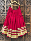 Maroon Badla Skirt Raas'26