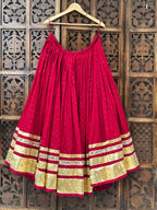Maroon Badla Skirt Raas'26