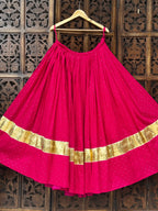 Pink Badla Skirt Raas'26