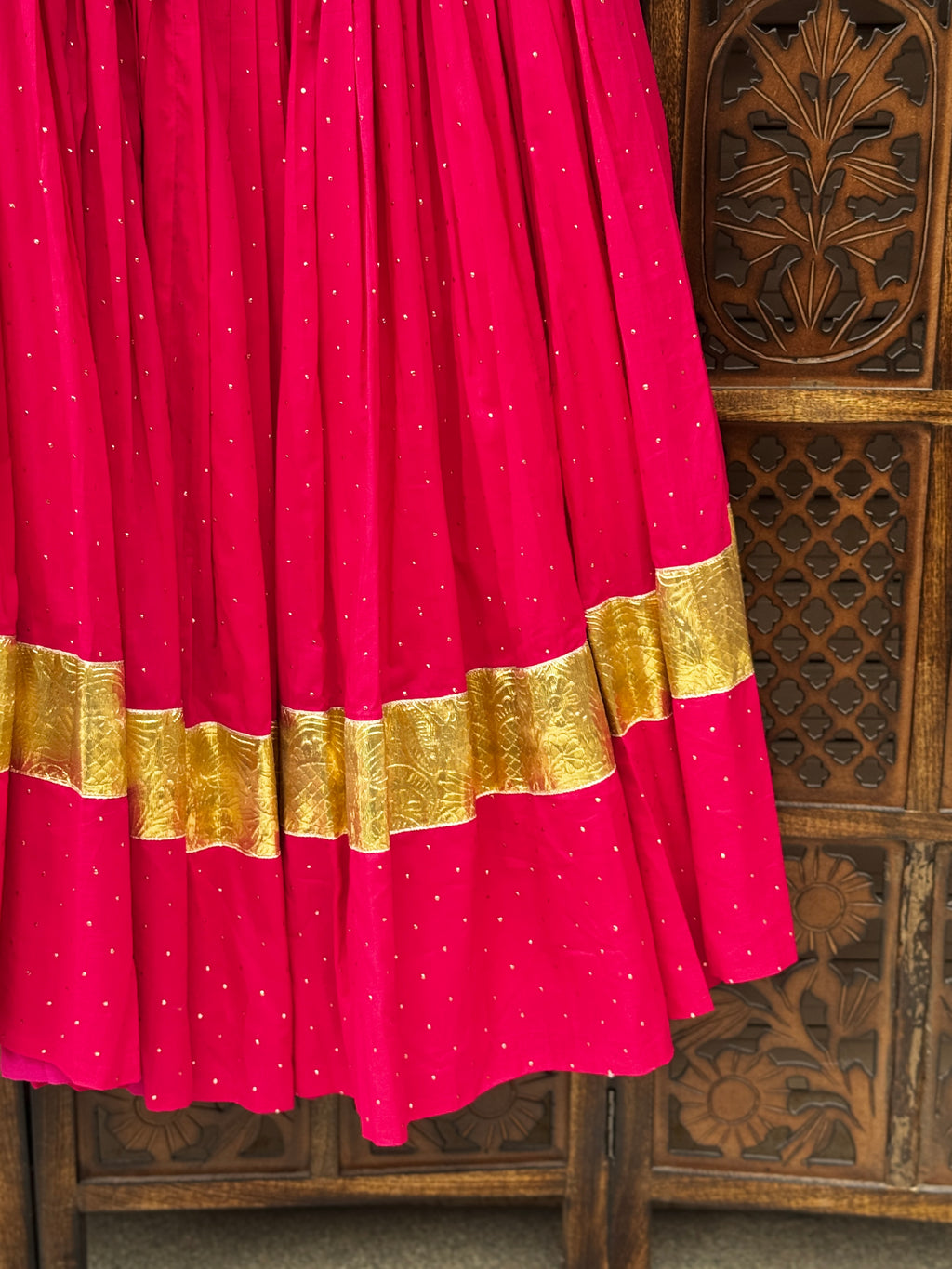 Pink Badla Skirt Raas'26