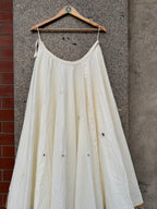 OFF WHITE UMBRELLA MIRROR WORK LAMPI SKIRT HANDMADEAHOLIC BY MISHKA