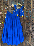 ROYAL BLUE KIDS CHOLI HANDMADEAHOLIC BY MISHKA