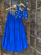 ROYAL BLUE KIDS CHOLI HANDMADEAHOLIC BY MISHKA