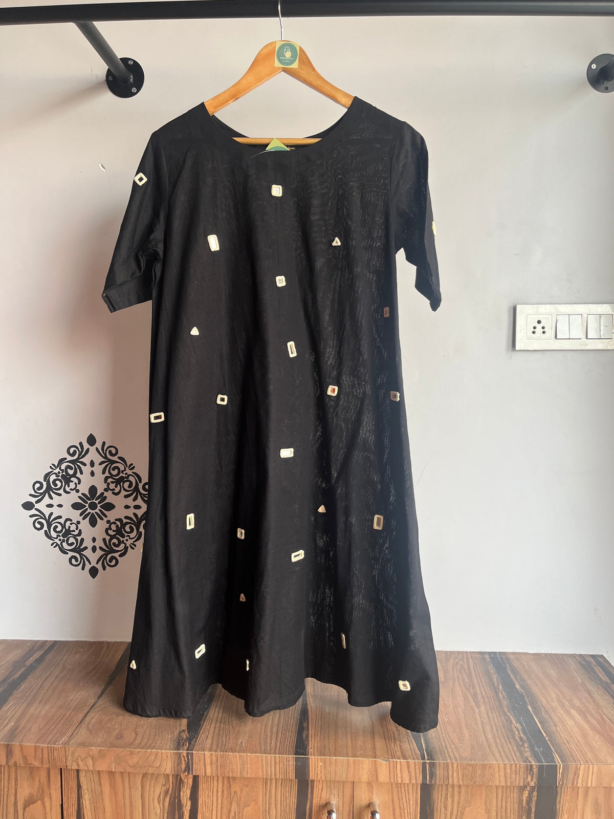 BLACK MIRROR A-LINE KURTIES HANDMADEAHOLIC BY MISHKA