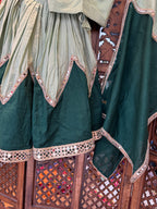GREEN LIGHT AND DARK KIDS CHOLI RAAS'25 HANDMADEAHOLIC BY MISHKA