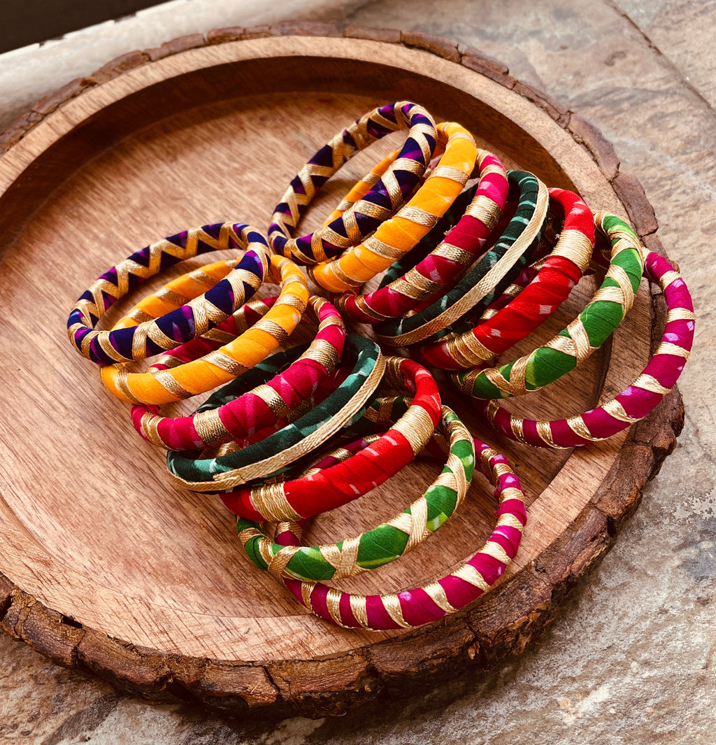 MULTI LAHERIYA BANGLE HANDMADEAHOLIC BY MISHKA
