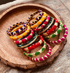 MULTI LAHERIYA BANGLE HANDMADEAHOLIC BY MISHKA