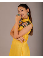 BOHO YELLOW A-LINE KURTIES HANDMADEAHOLIC BY MISHKA