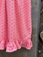 PEACH SCHIFFLY KURTIES HANDMADEAHOLIC BY MISHKA
