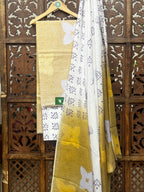 Saffron Bloom Hand-Block Cotton Suit Set HANDMADEAHOLIC BY MISHKA