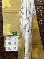 Olive & Mustard Floral Handblock Cotton Suit Set HANDMADEAHOLIC BY MISHKA