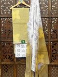 Olive & Mustard Floral Handblock Cotton Suit Set HANDMADEAHOLIC BY MISHKA