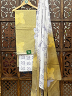 Olive & Mustard Floral Handblock Cotton Suit Set HANDMADEAHOLIC BY MISHKA