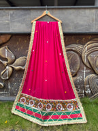 Rani Pink Varajana Dupatta HANDMADEAHOLIC BY MISHKA
