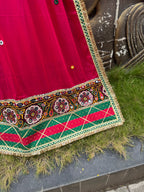 Rani Pink Varajana Dupatta HANDMADEAHOLIC BY MISHKA