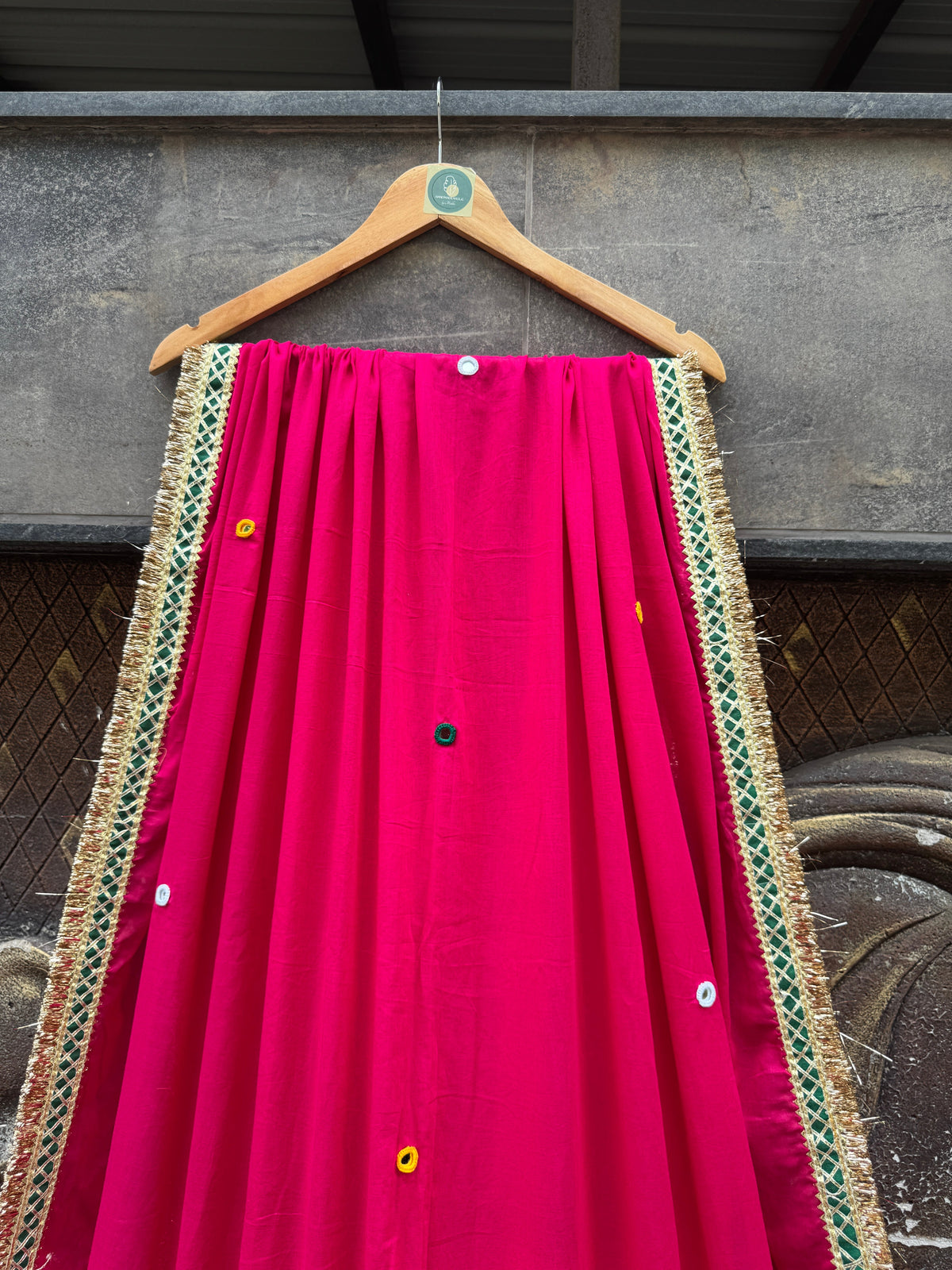 Rani Pink Varajana Dupatta HANDMADEAHOLIC BY MISHKA