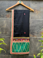 Classic Black Varajana Dupatta HANDMADEAHOLIC BY MISHKA