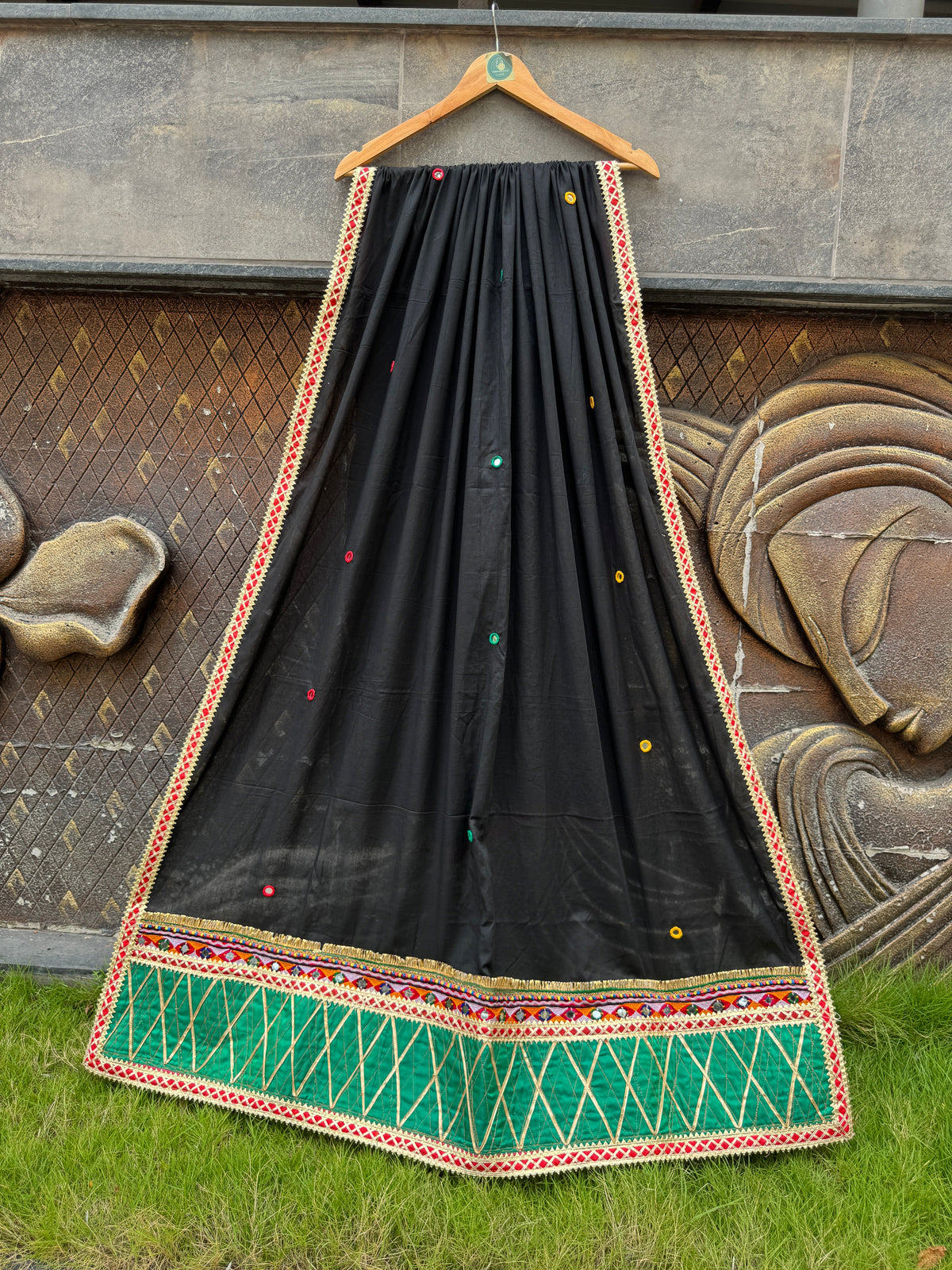 Classic Black Varajana Dupatta HANDMADEAHOLIC BY MISHKA