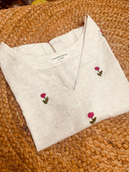 PINK FLOWER TANK TOP HANDMADEAHOLIC BY MISHKA