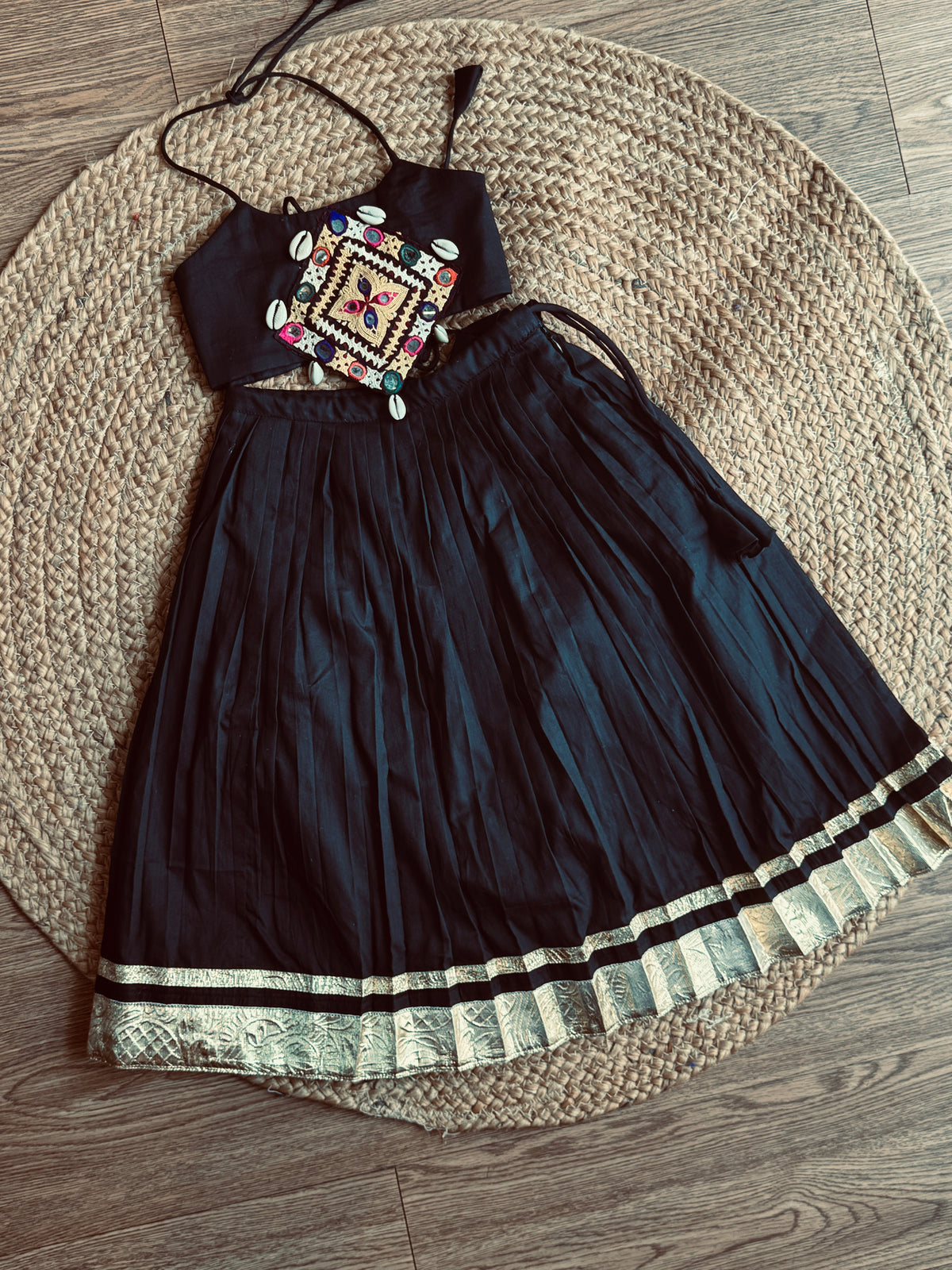 BLACK MAHI KIDS CHOLI HANDMADEAHOLIC BY MISHKA