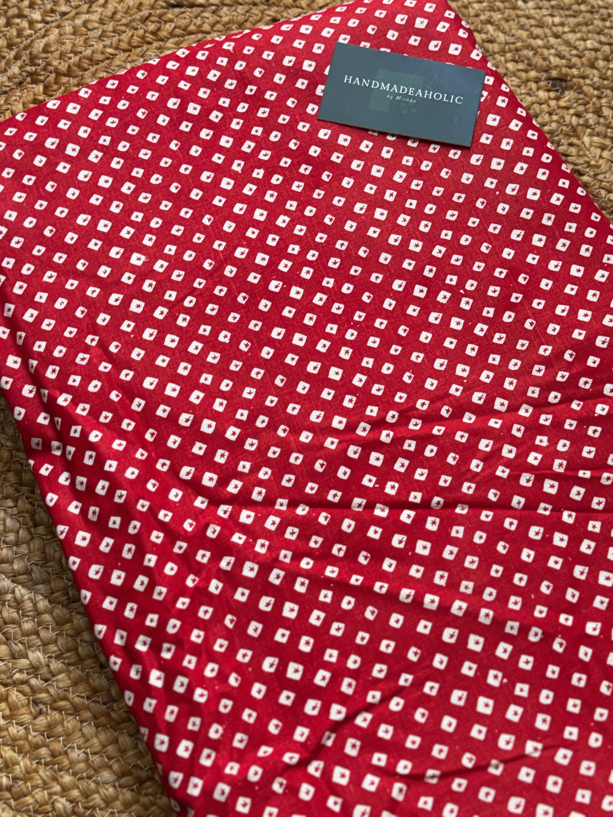 Cambric Cotton Bandhani Fabric