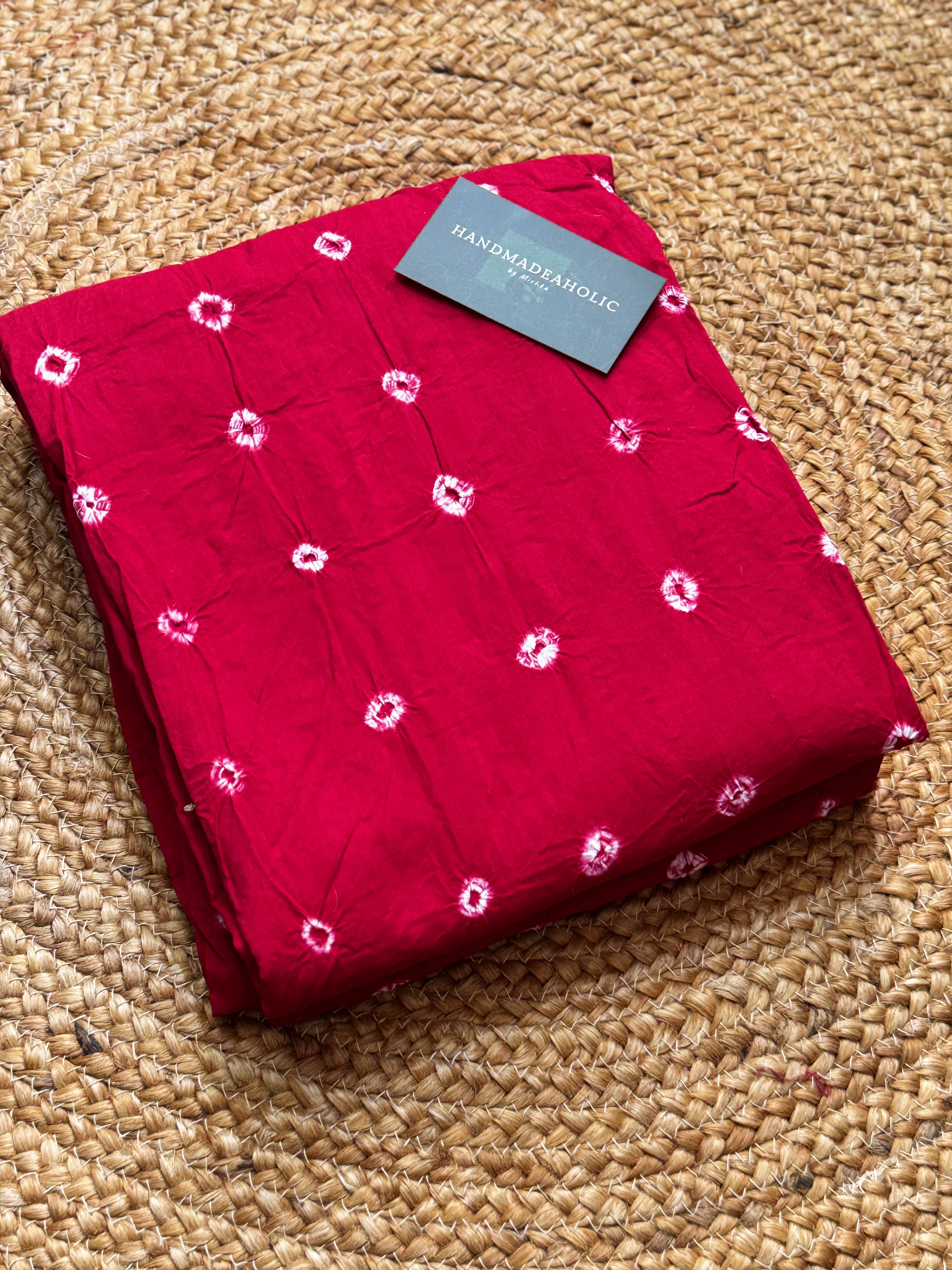 Handcrafted Cotton Bandhani Fabric